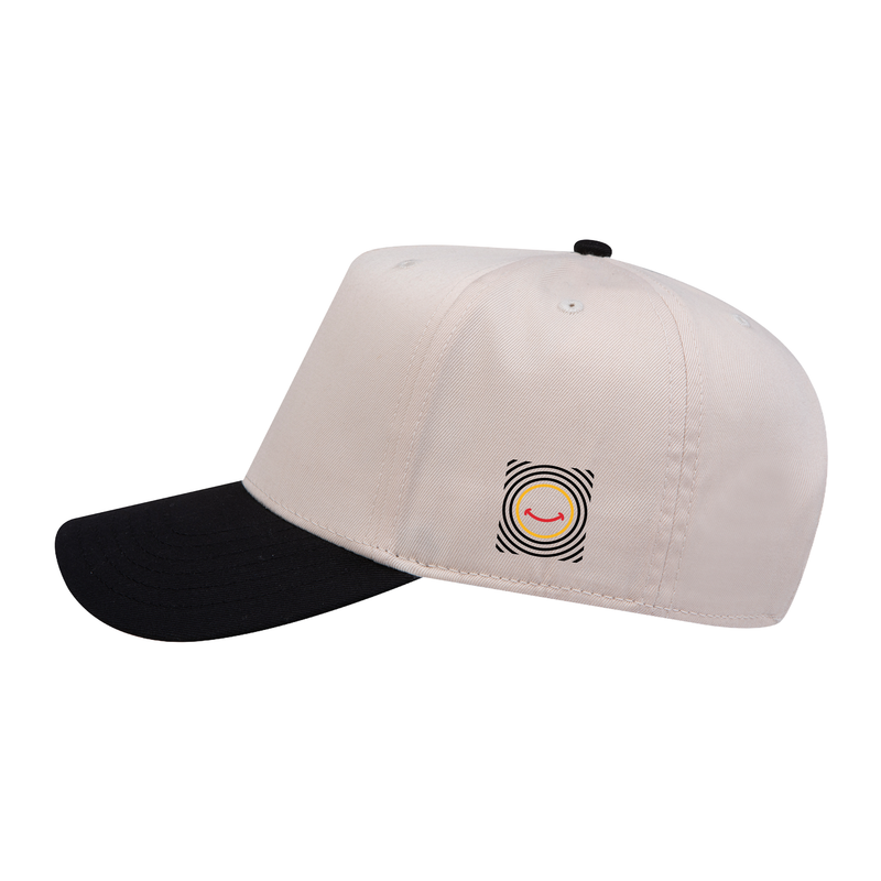 Kind Energy Embroidered Snapback – Black / Natural side view