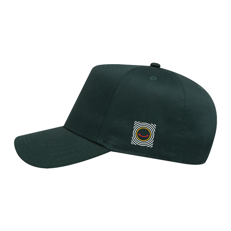 Kind Energy Embroidered Snapback – Green side view